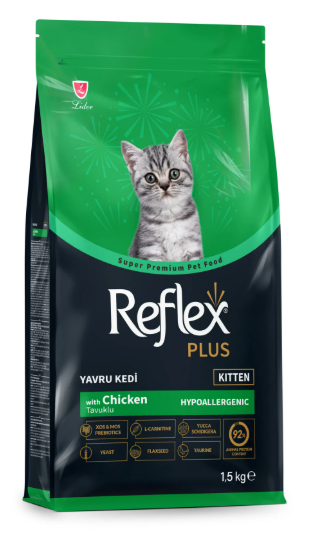 Reflex Plus Hipoalerjenik Tavuklu Yavru Kedi Maması 1,5 kg