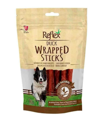Reflex Wrapped Sticks Ördekli Köpek Ödül Çubukları 80 Gr
