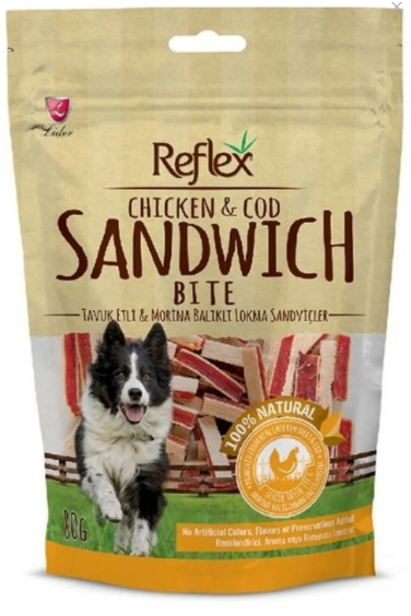 Reflex Tavuk Etli Morina Balıklı Köpek Ödül Maması 80 Gr
