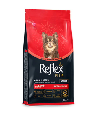 Reflex Plus X-Small Breed Kuzulu ve Pirinçli Küçük Irk Yetişkin Köpek Maması 1,5 Kg