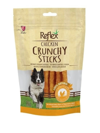 Reflex Crunchy Sticks Tavuklu Çıtır Köpek Ödül Çubukları 80 Gr