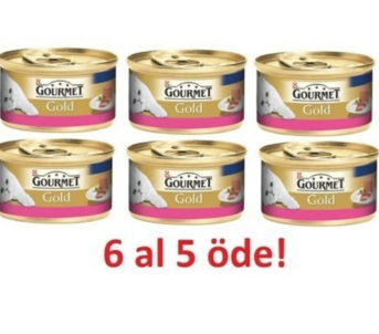 Gourmet Purina Gold Kıyılmış Sığır Etli 85 Gr 6 Al 5 Öde!