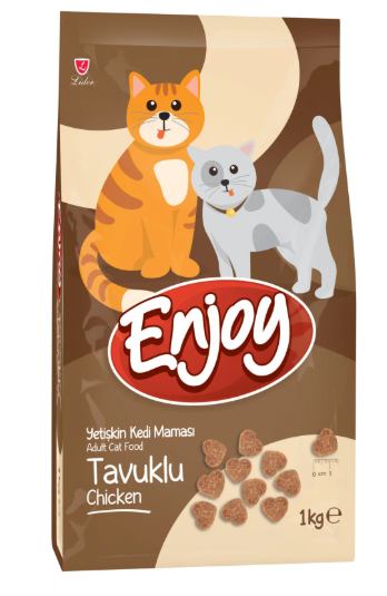 Enjoy Yetişkin Kediler için Tavuklu Tam ve Dengeli Kedi Maması 1 kg