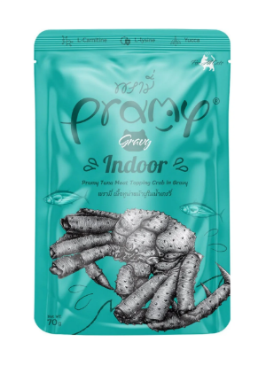 Pramy Sos İçinde Yengeç Çubuklu ve Ton Balıklı Yetişkin Kedi Maması 70 Gr