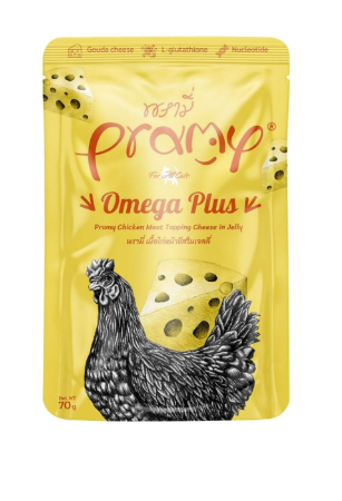 Pramy Jöle içinde Tavuklu ve Peynirli Yetişkin Kedi Yaş Maması 70gr