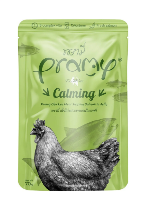 Pramy Jöle içinde Somonlu ve Tavuklu Yetişkin Kedi Yaş Maması 70gr