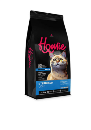 Homie Tavuklu Düşük Tahıllı Kısırlaştırılmış Kedi Maması 1,5 Kg