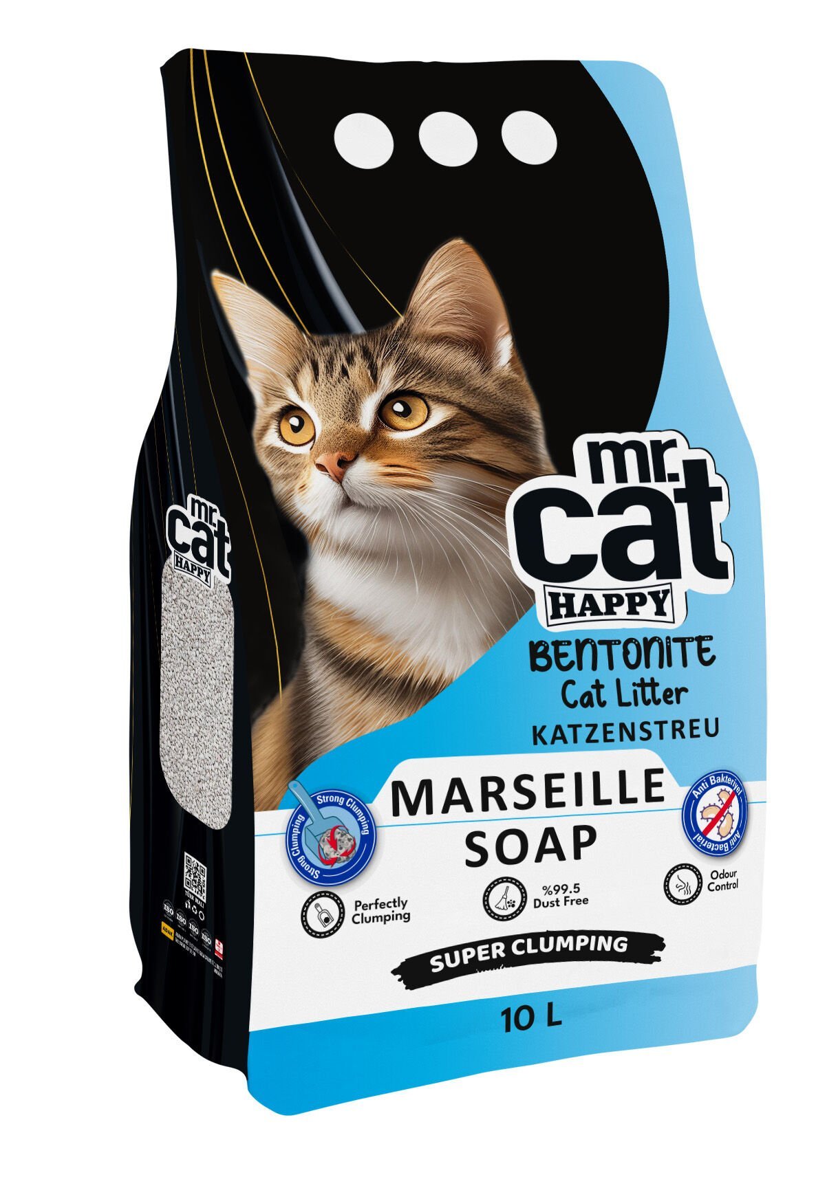 Mr. Cat Happy Marsilya Sabunlu Topaklanan Kedi Kumu 10 L