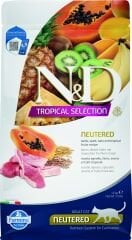 ND Tropical Selection Kuzu ve Meyveli Kısırlaştırılmış Kedi Maması 1,5 Kg