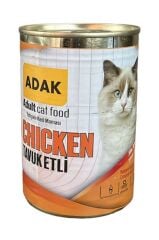 Adak Tavuk Etli Yetişkin Kedi Maması Konservesi 415 Gr x 6 Adet