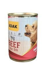Adak Sığır Etli Yetişkin Köpek Konservesi 415 Gr x 12 Adet