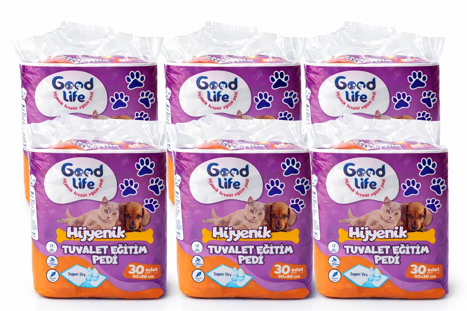 Goodlife Büyük Boy Köpek Çiş Pedi 60x90 cm 30X6’lı Paket