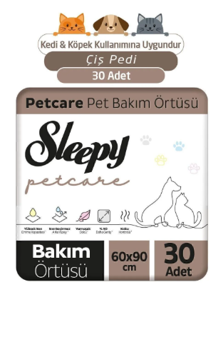 Sleepy Petcare Pet Bakım Örtüsü 60x90 Cm 30 Adet
