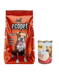 Ecopet Kuzu Etli Ve Pirinçli Yetişkin Köpek Maması 15 Kg + Adak Konserve 415 Gr.