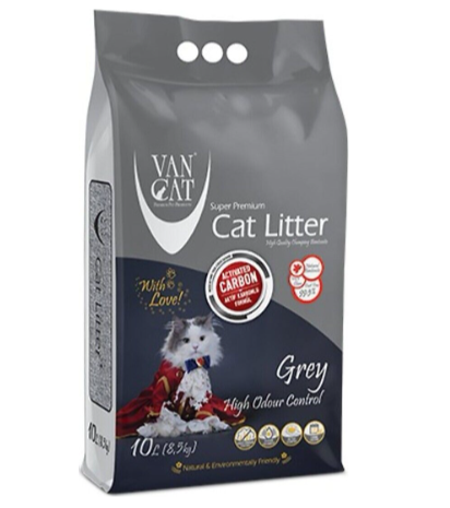 Vancat Aktif Karbonlu 10 lt İnce Taneli Bentonit Kedi Kumu