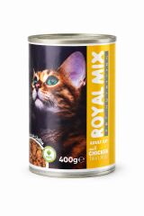 Royal Mix Tavuklu Yetişkin Kedi Konservesi 400 gr Yaş Kedi Maması
