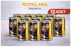 Royal Mix Tavuklu Yetişkin Kedi Konservesi 400 gr 12'li