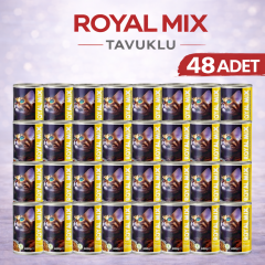 Royal Mix Tavuklu Kedi Konservesi 400 gr 48'li Paket