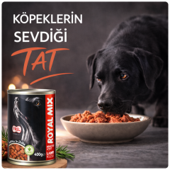Royal Mix Kuzulu Yetişkin Köpek Konservesi 400 gr Premium Yaş Köpek Maması