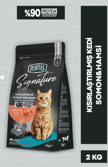 PERİTAS Signature Somonlu Kısırlaştırılmış Yetişkin Kedi Maması 2 KG