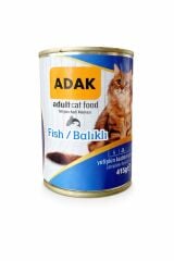 ADAK Balıklı Konserve Kedi Maması 415g x 48 Adet Yaş Kedi Maması